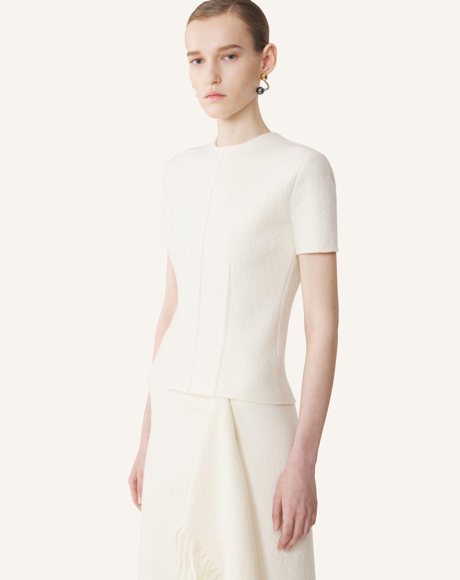 T-SHIRT EN MAILLE DE COTON