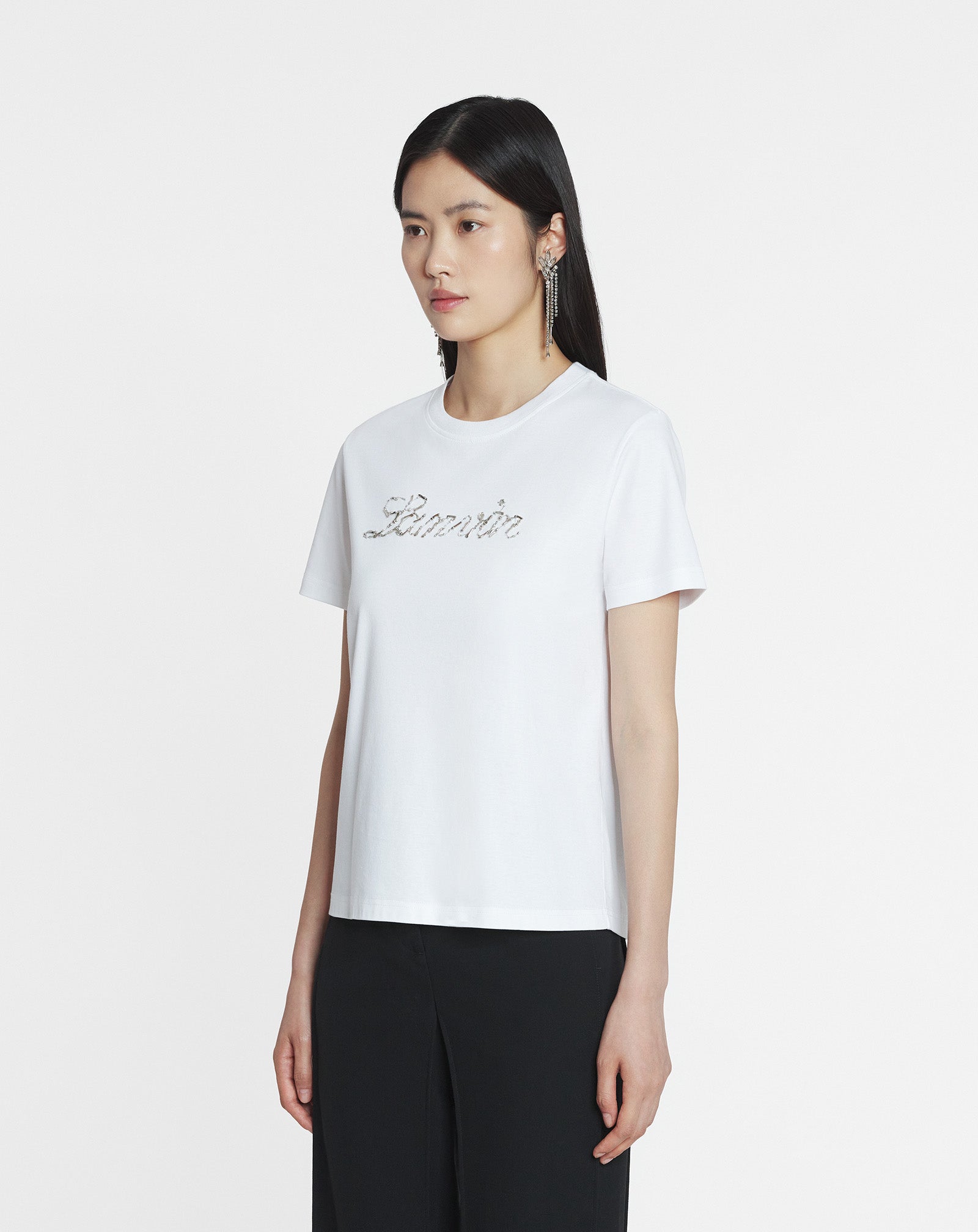 T-SHIRT BRODÉ LANVIN PERLE