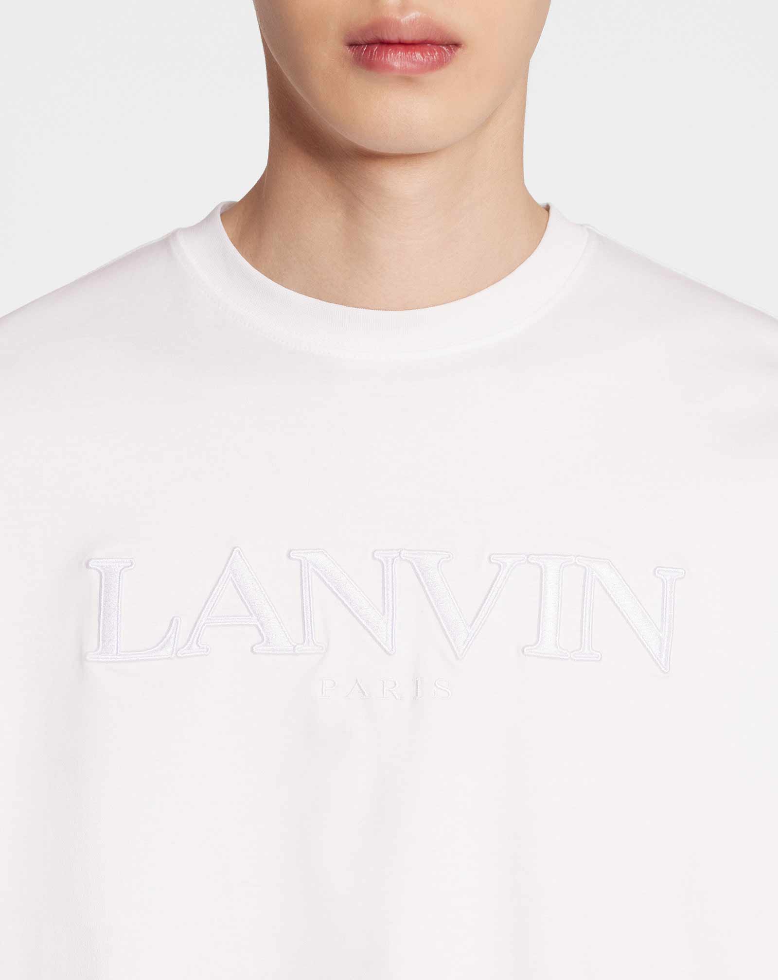 CLASSIC LANVIN PARIS EMBROIDERED T-SHIRT